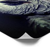 アフリカの灰色のオウムのフレームあなたの写真を追加 ポスター (角)