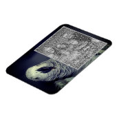 アフリカの灰色のオウムのフレームあなたの写真を追加 マグネット (左側)