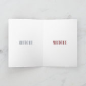 アフリカの灰色のオウムの漫画イラストレーション カード (内部)