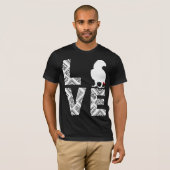 アフリカの灰色のオウムを愛する Tシャツ (正面フル)