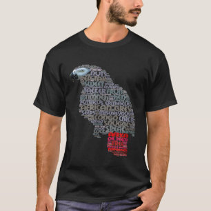 アフリカの灰色の鸚鵡のシャツはアフリカの灰色の言葉を見せる Tシャツ
