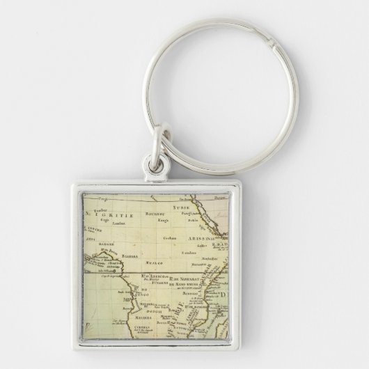 アフリカの物理地図 キーホルダー (正面)
