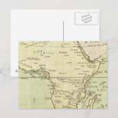 アフリカの物理地図 ポストカード (正面/裏面)