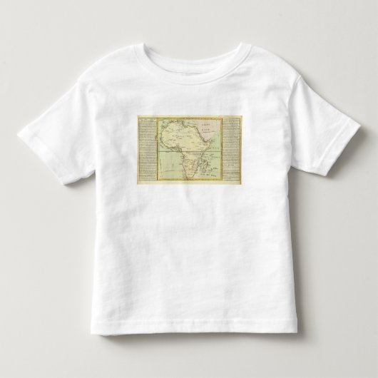 アフリカの物理的な地図 トドラーTシャツ (正面)