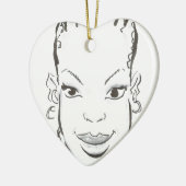 アフリカの王女 セラミックオーナメント (左)