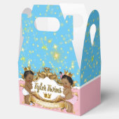 アフリカの王子またはプリンセスと金ゴールドのきらめき フェイバーボックス (オープン)