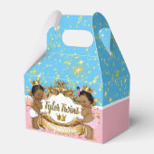 アフリカの王子またはプリンセスと金ゴールドのきらめき フェイバーボックス (正面サイド)