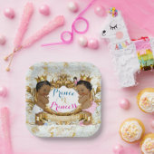 アフリカの王子またはプリンセスエレガント性の暴露 ペーパープレート (パーティー)