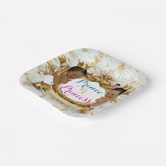 アフリカの王子またはプリンセスエレガント性の暴露 ペーパープレート (傾斜あり)