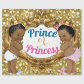 アフリカの王子またはプリンセスグリッターギフトラップ ラッピングペーパー (フラット)