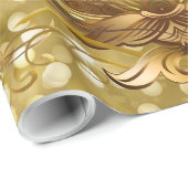 アフリカの王子またはプリンセスグリッターギフトラップ ラッピングペーパー (ロールコーナー)