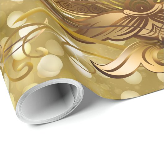 アフリカの王子またはプリンセスグリッターギフトラップ ラッピングペーパー (ロールコーナー)