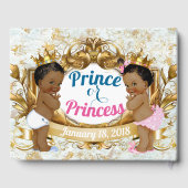 アフリカの王子またはプリンセスジェンダーがゲストブックを明らかにする ゲストブック (裏面)