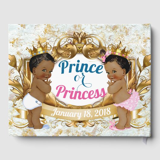 アフリカの王子またはプリンセスジェンダーがゲストブックを明らかにする ゲストブック (裏面)