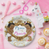 アフリカの王子またはプリンセス性がプレートを明かす ペーパープレート (パーティー)