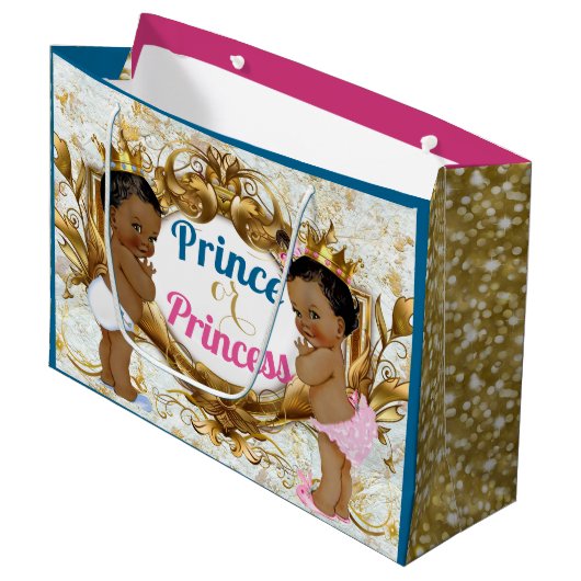 アフリカの王子またはプリンセス性の抱き枕 ラージペーパーバッグ (正面アングル)