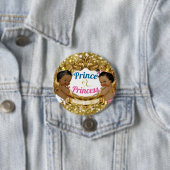 アフリカの王子またはプリンセス性別リビールボタン 缶バッジ (インサイチュ)