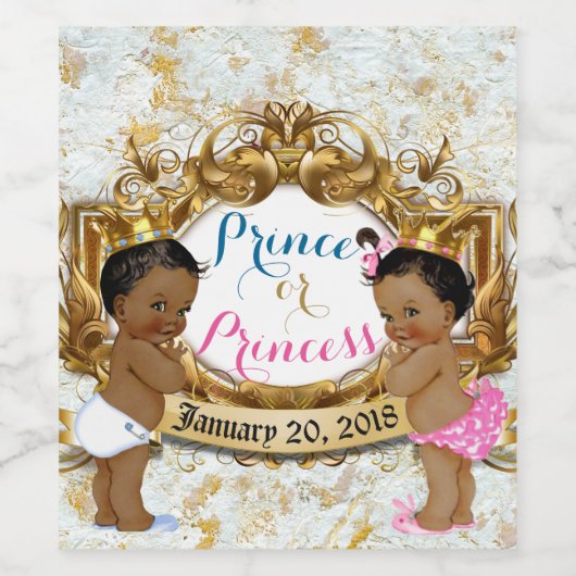 アフリカの王子/プリンセス性別がワインラベルを明らかにする ワインラベル (シングルラベル)