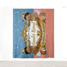 アフリカの王子/王女 ピンク/青/金 スパークル