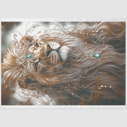 アフリカの白いライオン威厳のあるの外観の分離 薄葉紙 (正面)