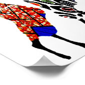 アフリカの称賛のダンス ポスター (角)