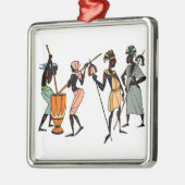 アフリカの種族のスタイルのぶら下がったなオーナメント メタルオーナメント (左)