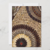 アフリカの種族のビートのダンスパーティーの蝶翼 招待状 (裏面)