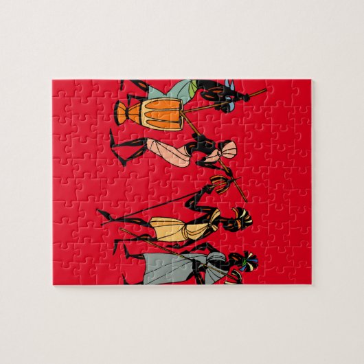 アフリカの種族の芸術のジグソーパズル ジグソーパズル (横)