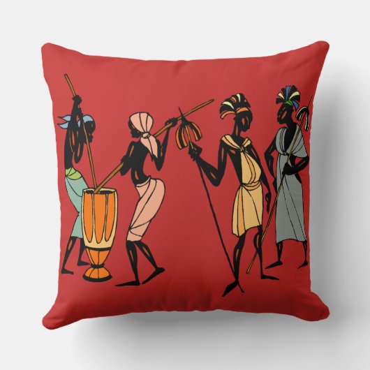 アフリカの種族の芸術の装飾用クッション クッション (裏面)