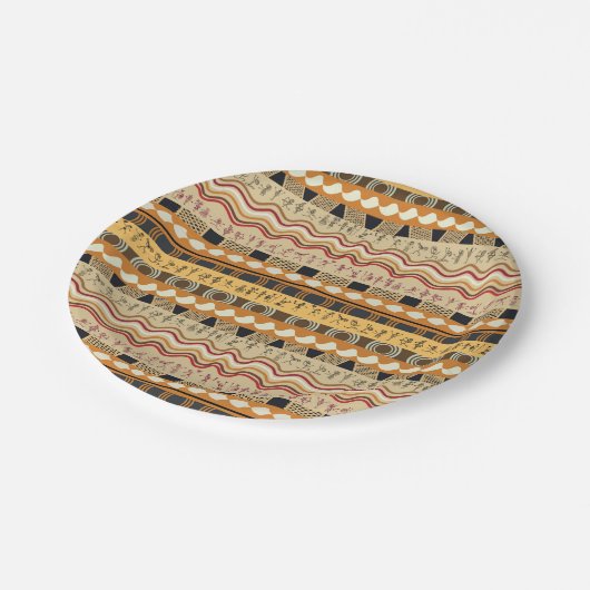 アフリカの種族の芸術 ペーパープレート (アングル)