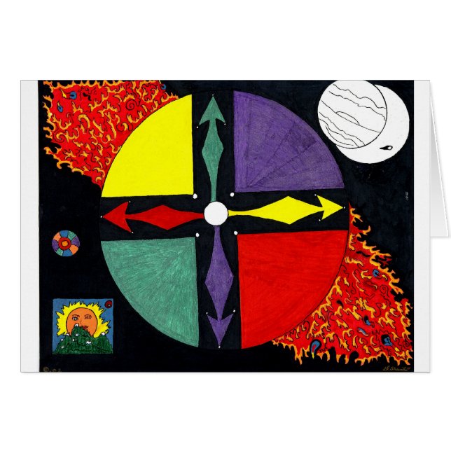 アフリカの精神の車輪 (正面横)