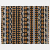 アフリカの精神を体験する フリースブランケット (正面(横))