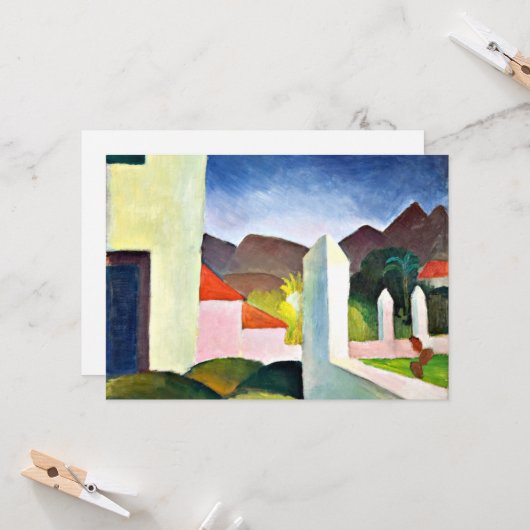 アフリカの絵画風景はマ威厳があるーク カード (正面/裏面インサイチュ)