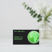 アフリカの緑の地球、ここのあなたの名前、 名刺 (スタンド正面)