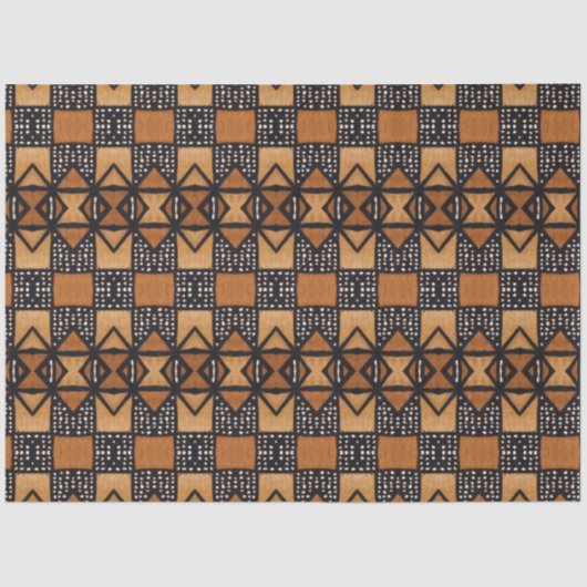 アフリカの繊維家具デコペ紙 薄葉紙 (正面)