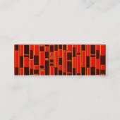アフリカの織物からインスパイアされた抽象デザイン スキニー名刺 (裏面)
