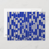 アフリカの織物から着想を得た抽象的なデザイン - V2 ポストカード (正面/裏面)