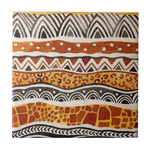アフリカの織物 タイル (正面)