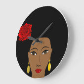 アフリカの美しいの柱時計 ラージ壁時計 (傾斜)