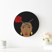 アフリカの美しいの柱時計 ラージ壁時計 (ホーム)