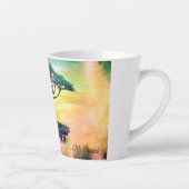 アフリカの美しいアカシア カフェラテマグ (右)