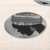 アフリカの美しいコースター ラウンドペーパーコースター (アングル)