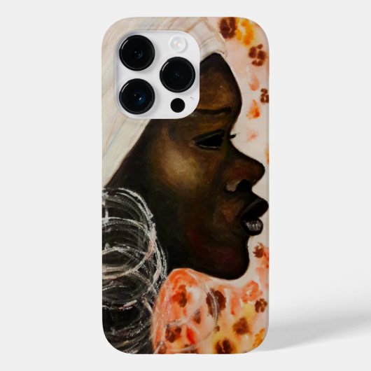 アフリカの美しい女性のiPhoneケース Case-Mate iPhoneケース (裏面)