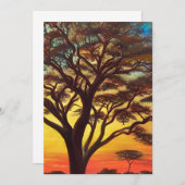 アフリカの美しい 招待状 (正面/裏面)