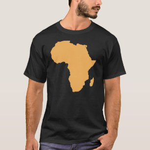 アフリカの自制心がある輪郭のTシャツ Tシャツ