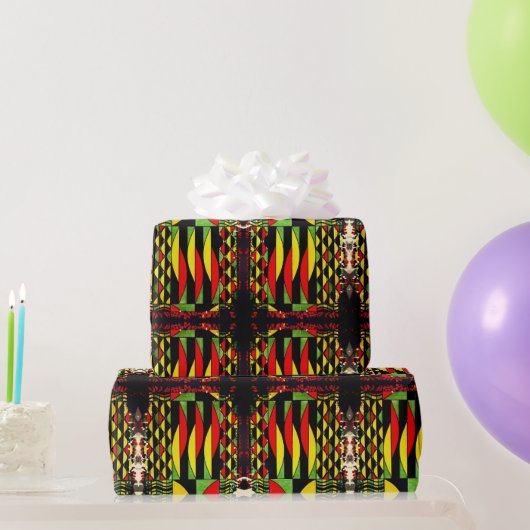 アフリカの色々な包装紙 ラッピングペーパー (パーティーギフト)