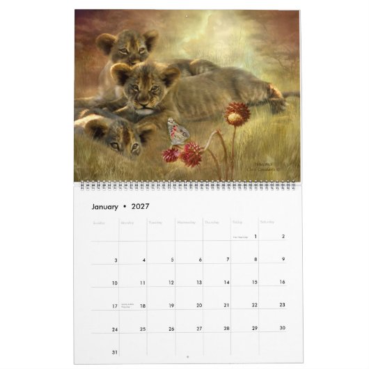 アフリカの芸術のカレンダー2012年 カレンダー (1月 2027)