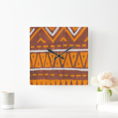 アフリカの芸術 スクエア壁時計 (ホーム)