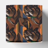 アフリカの芸術。正面を見る女性 フェイバーボックス (上部)