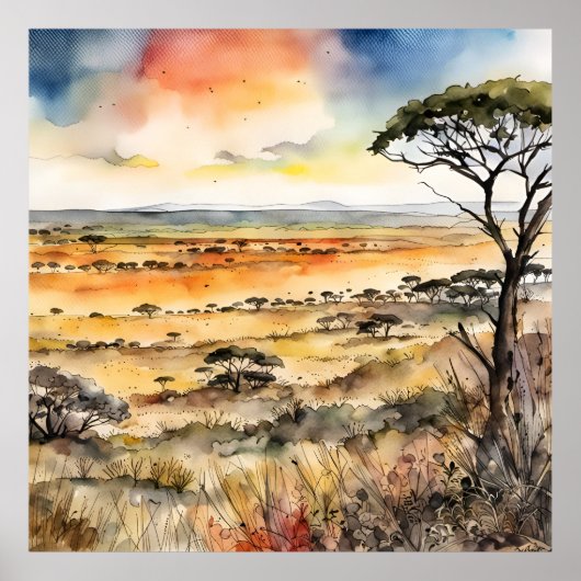 アフリカの荒野が発表 ポスター (正面)